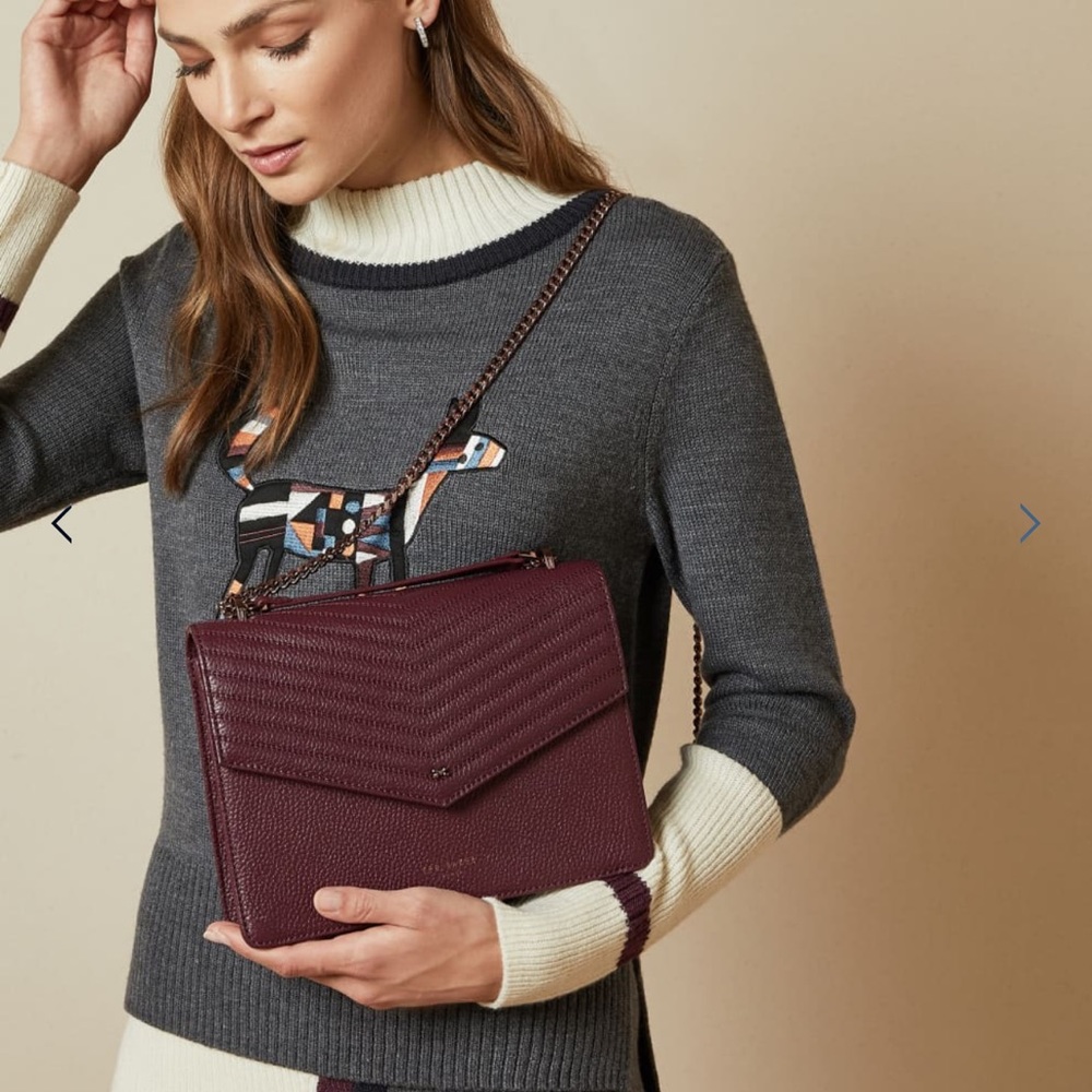 NWT completely new and unopened Ted Baker purple bag